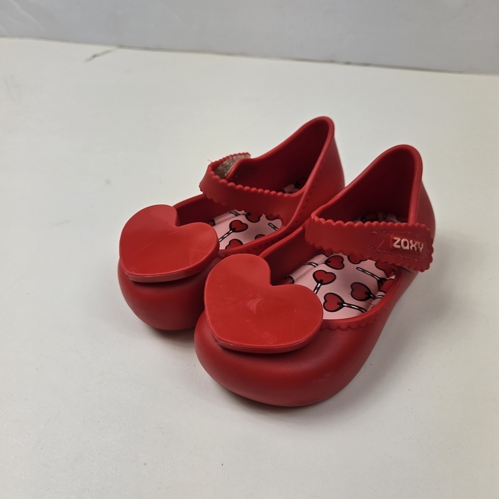 Zaxy 6 Toddler Red Heart Valentines Day Jelly Sandals Soft Special Occasion